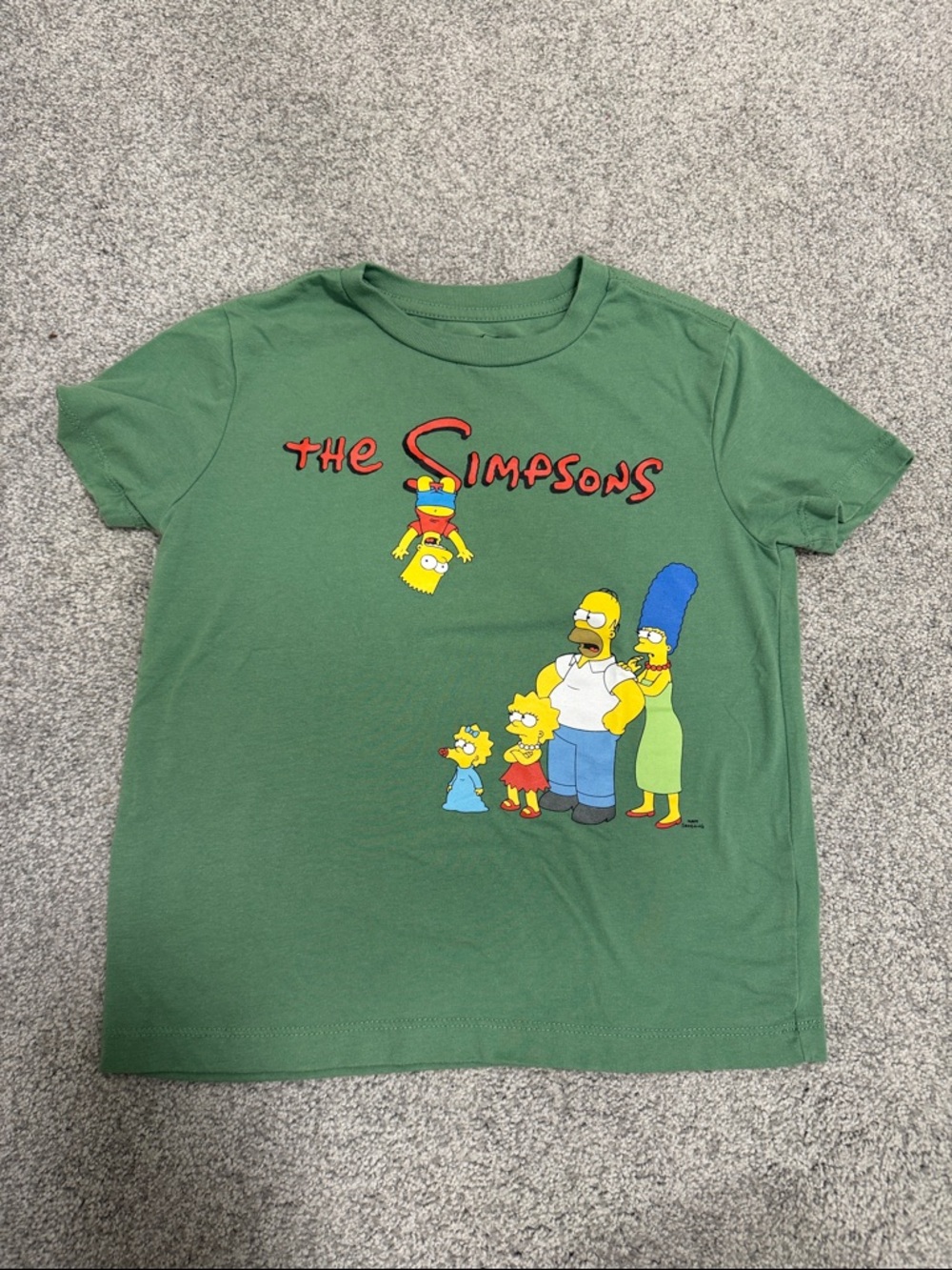 The Simpsons Graphic Tee - Green brand new without tags